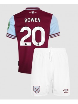 Billige West Ham United Jarrod Bowen #20 Hjemmedraktsett Barn 2024-25 Kortermet (+ Korte bukser)